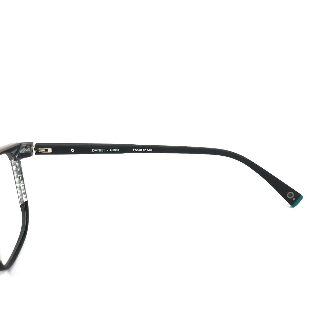 Etnia Barcelona Eyeglasses Frames DANIEL GRBK Gray Green Black Square 55-17-148